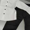 Baby Boys Christmas Outfit Bowtie Shirt Romper Suspenders Shorts Pants Wedding Birthday Party Tuxedo Gentleman Suit (18-24 Months, Black + White)