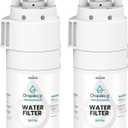 Dropology EDRARXD1 Refrigerator Water Filter Replacement Compatible with EDRARXD1, Filter A, EDRARXD1B, W11569863, WHRARXD1, Water Filter (Pack of 2)