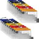 USB Cable Organizer Pouches, Color Coded Travel Cable Management Bags, 20 Pack