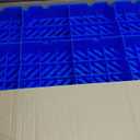 6 Pcs Plastic Pallet for Basement Storage, 19.7x19.7x2 in Waterproof Plastic Pallets Ventilation Floor Pallet Grid Mat Lightweight Storage Pallet Grid Pad for Supermarket Garages Warehouses