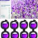 Car Air Freshener Vent Clips, 8 Pack, Provides Long-Lasting Scent, Up to 240 Days, Odor Eliminator (Lavender)