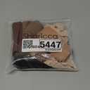 SHARICCA Seamless High Waisted Underwear for Women Cheeky Underwear Wave Edge No Show Bikini Panties Ribbed Panties Pack (Small, 5p - Brown)
