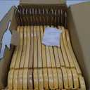 StorageWorks Wooden Hangers 30 Pack, Wood Coat Hanger for Coats, Shirts, Jackets, Pants, Suits, Natural Wood Color