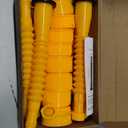 Qilinba Gas Can Spout Replacement 5 Kits, Gas Can Nozzle Replacement Set for most 1/2/5 Gallon Gas Cans, Upgraded Fuel Tank Spout with Flexible Nozzle, Vent Cap, Thick Rubber Pad, Spout Cover, Yellow