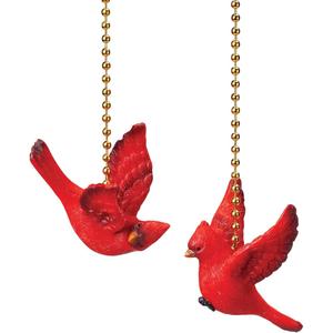 Cardinal Fan Pulls, Set of 2