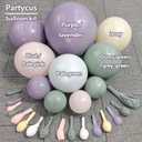 Dusty Green Purple Pink Balloon Arch, Double Stuffed Lavender Light Sage Green Ivory Blush Pastel Balloon Garland Kit for Baby Shower Birthday Wedding Bridal Wild-Flower Easter Party Decoration
