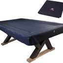 7FT Heavy Duty 600D Polyester Canvas Billiard Pool Table Cover (Black, 7Foot)