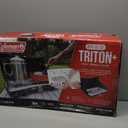 Coleman Triton+ 2-Burner Propane Camping Stove with InstaStart Ignition, Portable Camping Cooktop with 2 Adjustable Burners & Wind Guards, 22,000 BTUs of Power for Camping, Tailgating, Grilling