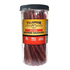 Tillamook Country Smoker Real Hardwood Smoked Sausages, Original Beef, 15.2 Ounce Tall Jar, 20 Count (EXP 03/05/27)