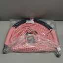 Hi-Na Tree Swing for Kids, Adjustable Toddler Rope Swing Seat with Snap Hooks and Straps, 440 lbs Capacity, Swingset Accessories for Indoor Porch Doorway Outdoor Playground Backyard (Pink)