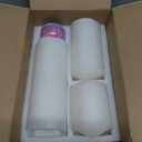 Set of 3 Different Sizes White Pillar Candles, Dripless Unscented 3x4 3x6 3x8 Inch Large Cylinder Column Candles for Home Table Decor Power Outage Emergency
