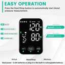 Oklar Blood Pressure Monitor Upper Arm Monitors for Home Use BP Machine Sphygmomanometer with 2x120 Reading Memory Adjustable Arm Cuff 8.7"-15.7" Large Display with LED Background Light Storage Bag