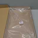 Clear Sturdy Acrylic Serving Tray with Handles 12x20x2H Inches -Spill Proof- Decorative Trays Countertop Organizer for Ottoman Coffee Table Nightstand, sidetable, Breakfast, Tea, Food