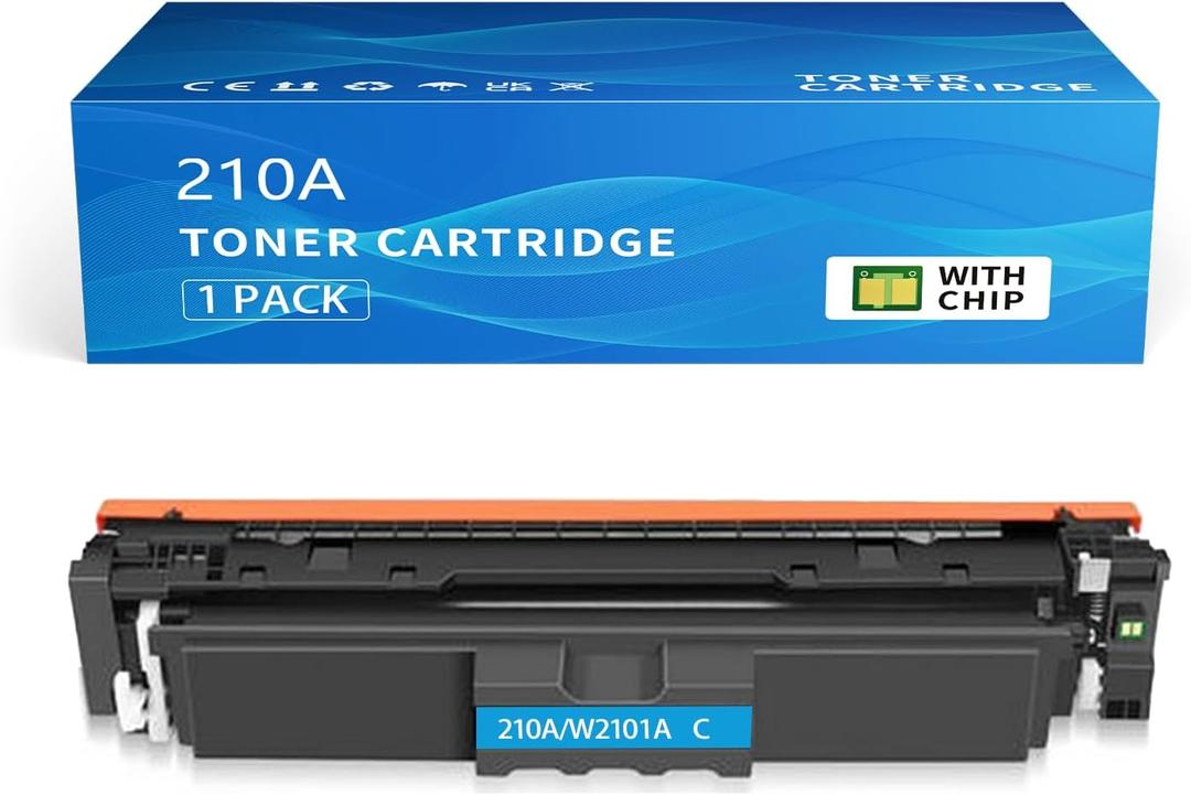 210A Cyan Replacement for HP 210A 210X Toner Cartridges Compatible with HP Color Laserjet Pro MFP 4301fdw 4301fdn 4301dw 4301 4201dw 4201dn 4201 Series W2101A W2101X with-Chip Toner Cyan