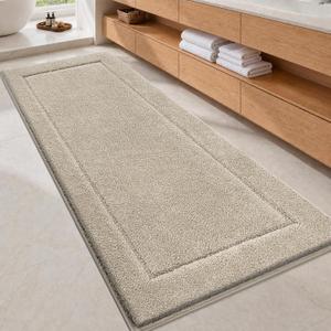 Microfiber Runner Rug 30" x 72", Bathroom Rug for Kitchen, Hallway