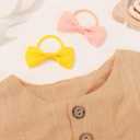 Jollybows 80 Pcs Hair Bow Tie For Girls - Baby Mini Hair Tie Bows Elastic Hair Accessories For Toddler Infant