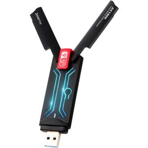 USB WiFi 6 AdapterAX1800Mbps Dual Band 5dBi High Gain Antenna 2.4GHz/ 5GHz Wireless Network Adapter for PCUSB 3.0Supports Windows 10/11