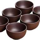 Purple Sand Kung Fu Tea Tasting Cup Set of 6 - Small Ceramic Tea Bowl Cup