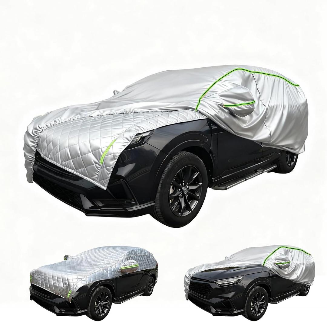 Hail Protector Car Cover, Anti Hail Multilayer Thickened Full Car Cover, for SUV Jeep-Length (204.7-212.6Inch) Outdoor Waterproof All Weather