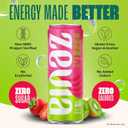Zevia Zero Sugar Energy Drink, Strawberry Kiwi, 12 oz Cans (12-Pack)  Naturally Sweetened, Zero Calorie Sugar Free Energy - Non-GMO Project Verified, Gluten-Free, Vegan