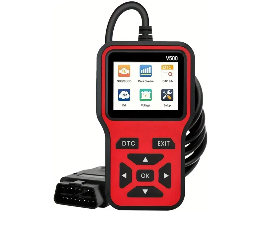 Car Fault Detector, Car OBD2 Scanner Diagnostic Tool Code Reader, Car Voltage Tester Engine Fault Code Scanner, Charging Tester Diagnostic Tool V500