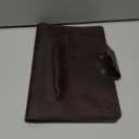 Handcrafted Genuine Leather Bible Cover  Fits Small Size Bibles Up to 58 Inches  Rustic Brown Journal Cover with Snap Closure & Pen Loop (Espresso)