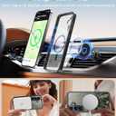 Goodon for Galaxy S25 Case, Wireless Charging Compatible, Shockproof Translucent Matte Cover - Cute Floral Design Phone Case for Women Girls - Green Leaves