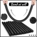Kathfly 12 Pcs Floating Pool Noodles Foam Tube Floating Foam Tube Round Solid Noodle for Adults Swimming Craft Project(Black), approx. 1.5 x 35"