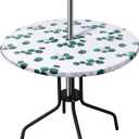 SUQ I OME Outdoor Tablecloth, Green Leaf, Small, 47"