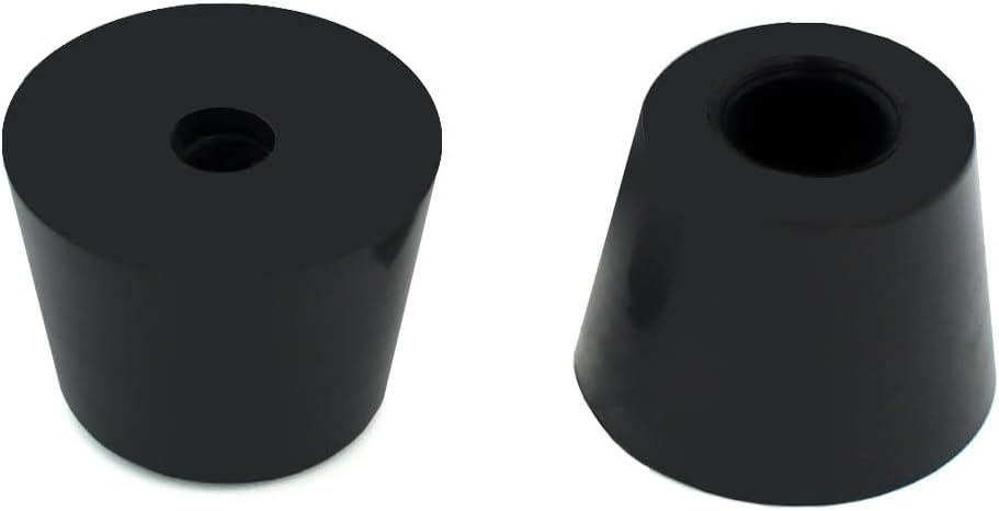 TopPerfekt 18 Round Rubber Feet with 304 Stainless Steel Screws and Stainless Steel Washer 0.59 x 0.75(HD), Not Slip, Non Marking, Perfect Grips for Furniture, Electronics and Appliances (18 Pieces * D19*16*H15mm)