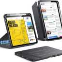 ESR for iPad Air 11 Inch Case M4/M3/M2 (2026/2025/2024), iPad Air 5th/4th Gen Case (2022/2020), Vertical Stand Cover, Multi Stand Angles, Ultra-Stable Cover with Pencil Holder, Flip Series, Black
