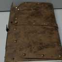 Notebook/Journal for Women Men 288 Pages A5 Hardcover Leather Journals for Writing,Travel,Business,Work & School,College Ruled Notebooks for Note Taking, Diary Notepad 7.4"9.4" (Khaki)