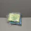 Woanger 100 Pcs Disposable Adult Bibs for Eating 3 Ply Waterproof Bib Adhesive Tab Napkins for Elderly Home Care Personal Use Patients Dentist Nail Salon