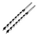 2pcs Ship Auger Drill Bit 19 x 300mm (Approximate 3/4 x 12 Inch), Wood Auger Bit with 11mm Hex Shank