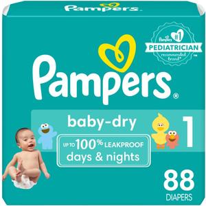 Pampers Diapers Size 1 Count 88