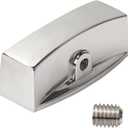 Chrome Knob Dial for Gas Control Valve, Fit for D-Shape Valve Stem Design Gas Control Valve Stove Range Oven Griddle Char Broiler - Replacement for Gas Stove Range Knobs (10 Pack)