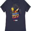 LEGO Star Wars Happy Beach Day Women's Traditional Short Sleeve Tee Shirt, XL