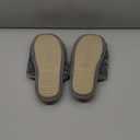 EverFoams Women's Fuzzy Slip-on Slippers Warm Cozy Soft Lightweight Memory Foam Indoor House Shoes (9-10, Oxford Gray)