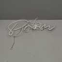 LED Prom Sign 20.08 x 10.43 Inches Acrylic Prom Light up Sign Graduation Party Decoration Neon Graduation Grad Prom Sign Letter Backdrop