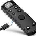 for Canon Wireless Camera Remote Control - Aodelan Rechargeable Shutter Release with OLED Screen for R3/ R10/ M50/ EOS M6 Mark II/R/RP /90D /6D Mark II /R5/T7i/G7 X Mark III;Replaces BR-E1 (Black)