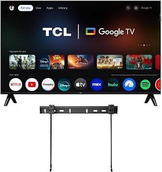 TCL 32-Inch Class 3 Series 1080p FHD LED Smart Roku TV + Wall Mount Dual-Band Wi-Fi Compatible with AlR Play Alexa and Google Assistant