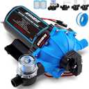 2026 Upgraded Kohree RV Fresh Water Pump 7.5GPM 70PSI, 12V DC Water Pump, Self-Priming, Upgraded Five Chamber Diaphragm Pump with Heavy Duty Pressure Switch and Strainer for RV, Marine, Yacht, Caravan
