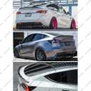 Rear Spoiler Compatible with 2020-2024 Tesla Model Y, MV Style Duckbill Trunk Exterior High Kick Tail Deck Lid Splitter Wing Lip 2020 2021 2022 2023 2024 (Glossy Black)