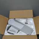 42 Inch Black Ceiling Fans with Lights and Remote, LED Low Profile Flush Mount Ceiling Fan for Bedroom, Living Room, Patio, Quiet DC Motor, 5 Blades