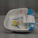 Homedics Bubble Mate Foot Spa, Toe Touch Controlled Foot Bath with Invigorating Bubbles and Splash Proof, Raised Massage Nodes and Removable Pumice Stone