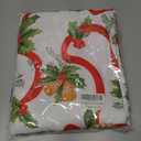 SASTYBALE Christmas Tablecloths Rectangular, Jacquard Table Cloth Printed with Jingle Bells & Holly Leaves, Stain Resistant Table Cover for Holiday Party Picnic Dinner Decor (Rectangle, 60" x 120")