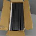 eletecpro 12x12 Picture Frames Set of 7 with Mat for 8x8 Photos or without Mat for 12x12, Square Gallery Wall Decor Collage for Picture Display, Weathering Brown Frame Set for Wall Hanging