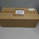 Probrico Heavy Duty Square Door Handle with Black Leather Hand Lever, Keyless Passage Interior Door Levers for Hallway or Closet, Polished Chrome, 5 Pack