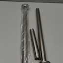 AmazerBath 31-46.5 Inches Spring Tension Shower Curtain Rod, Short Shower Rod Rust Proof Bathroom Curtain Rod, Adjustable Shower Tension Rod No Drill Easy Segmented Installation, Nickel