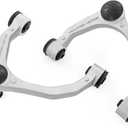 Rough Country Forged Upper Control Arms for Ford F-150 2WD/4WD (20212026) - Bolt-On OE Upgrade, Greaseable POM Ball Joints, Silver Finish